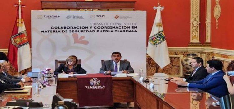 Tlaxcala y Puebla firman convenio para reforzar la seguridad en ambas entidades