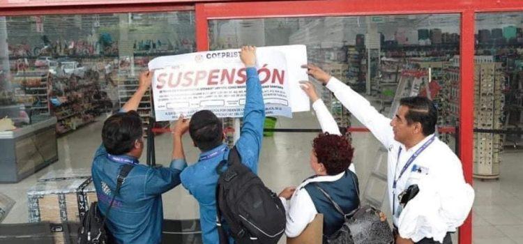 Coeprist suspende Plaza China en Tlaxcala