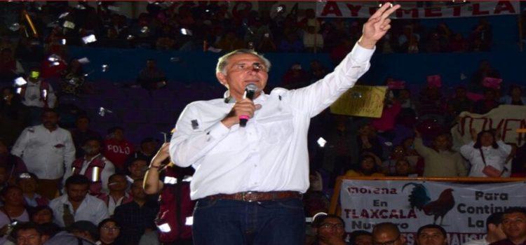Adán Augusto cierra campaña en Tlaxcala