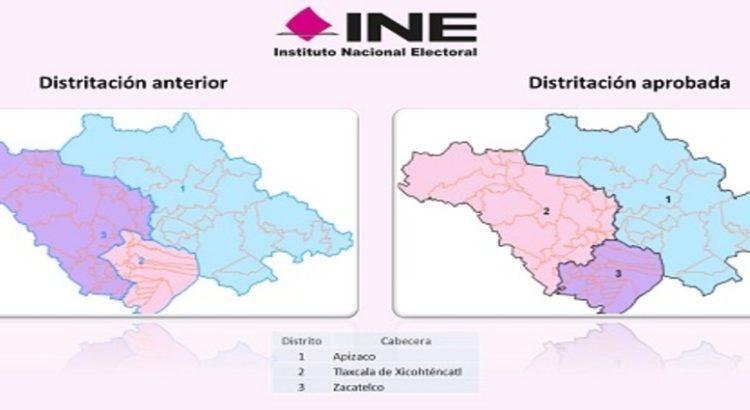 Opera una nueva “distritación” electoral federal en Tlaxcala