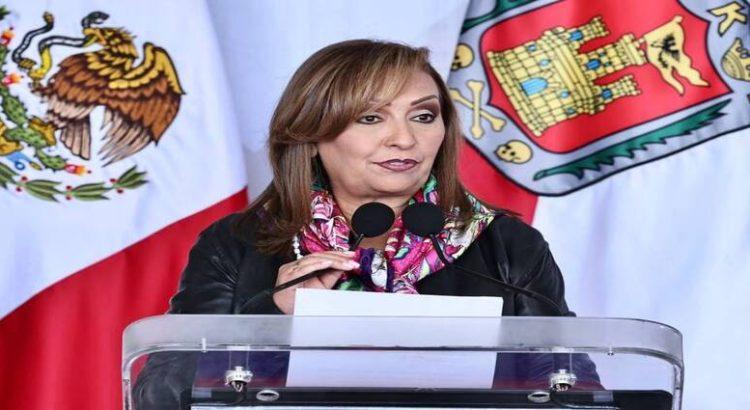 Lorena Cuéllar no dio ningún detalle acerca del tren ligero Puebla-Tlaxcala