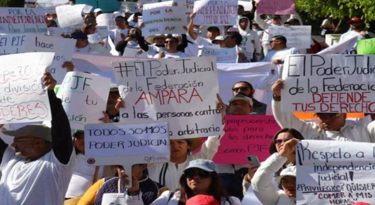 Trabajadores del Judicial Federal de Tlaxcala exigen respeto a la división de poderes