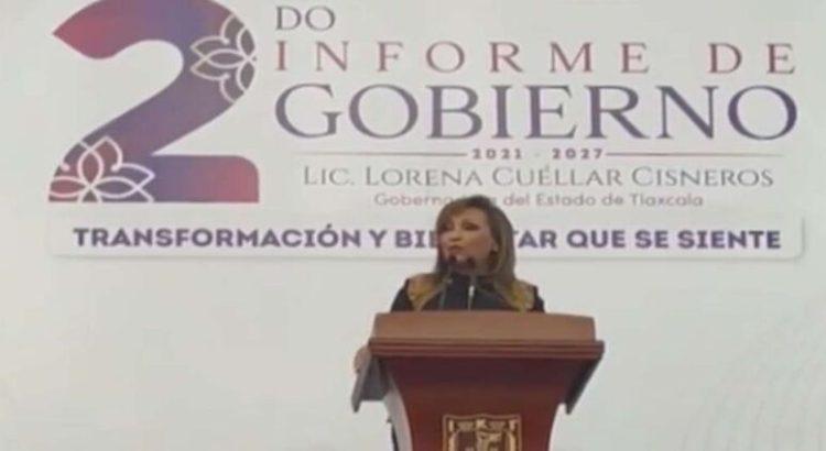 Lorena Cuéllar presentó su Segundo Informe en el Gobierno de Tlaxcala