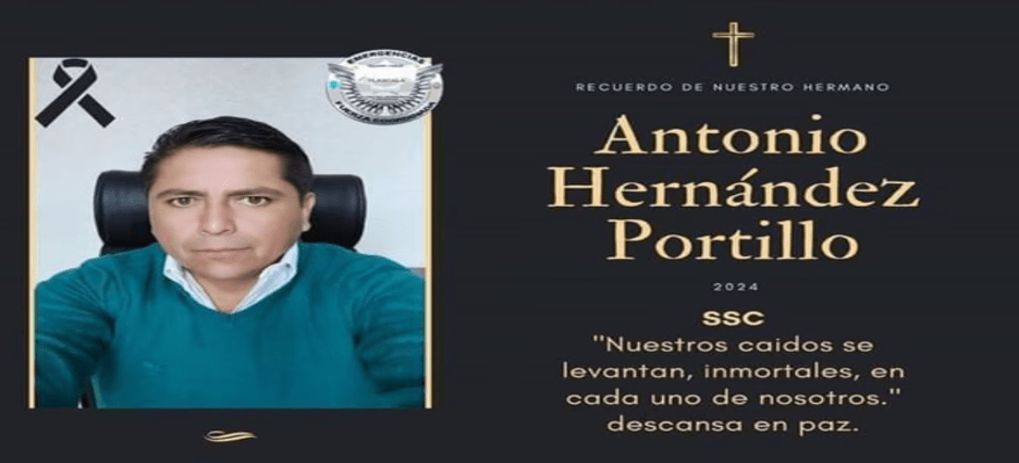 Tras permanecer en en coma por linchamiento, falleció el policía Antonio Hernández en Tlaxcala
