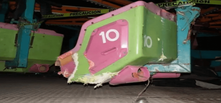 2 mujeres resultan heridas tras accidente de juego mecánico durante la Feria del Merengue de Ixtacuixtla