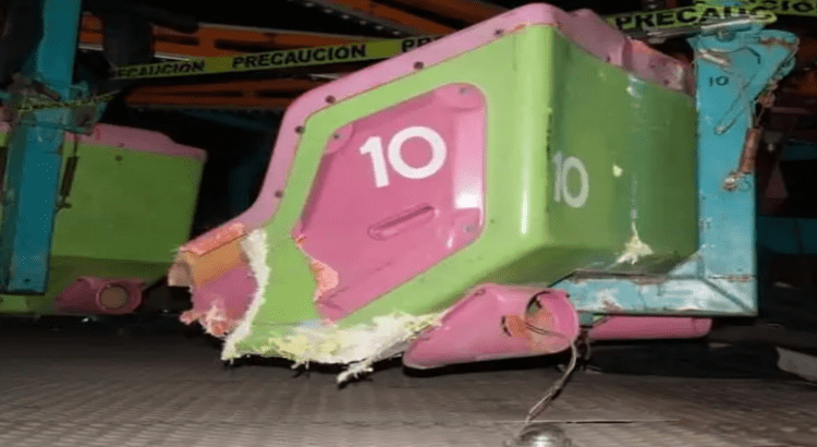 2 mujeres resultan heridas tras accidente de juego mecánico durante la Feria del Merengue de Ixtacuixtla