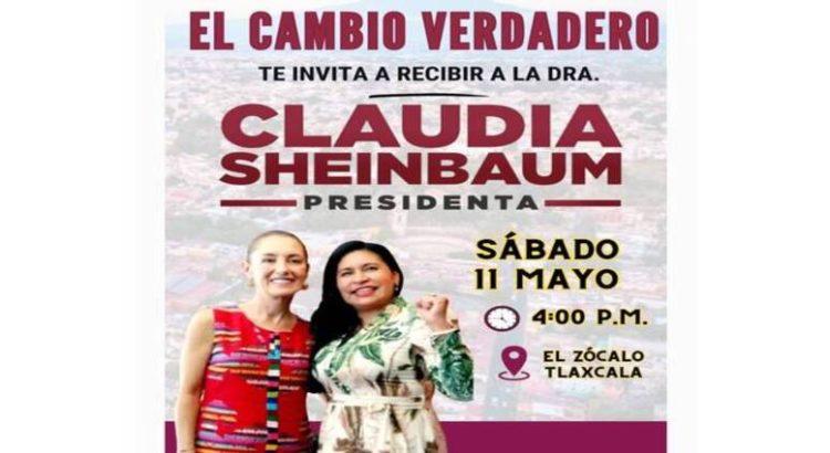 Claudia Sheinbaum visitará este sábado el Centro Histórico de Tlaxcala