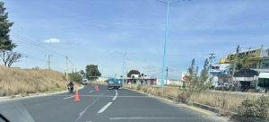 Siguen los trabajos de mantenimiento en carretera Puebla-Tlaxcala