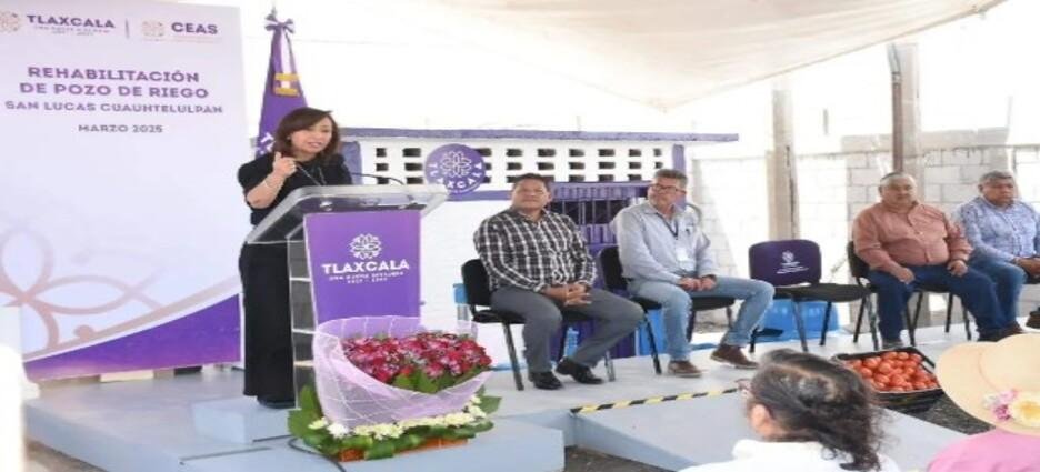 Mejoran pozo de riego de cultivos en Cuauhtelulpan, Tlaxcala