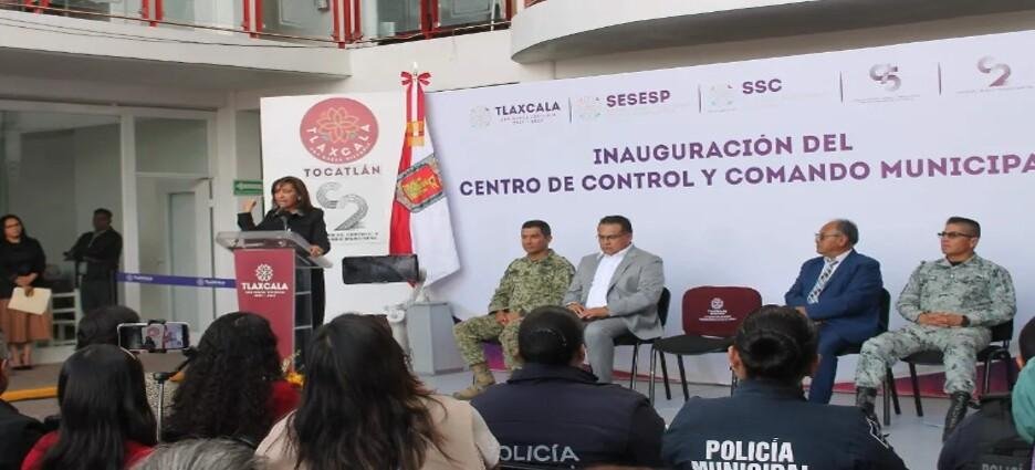 Gobernadora Cuellar inaugura C2 en Tocatlán, Tlaxcala