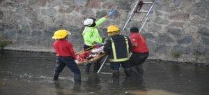 Hombre pierde la vida al caer al río Zahuapan; servicios de emergencia rescatan el cuerpo