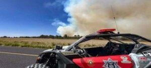 Huamantla inicia brigadas para combatir incendio en el cerro “Quimicho”