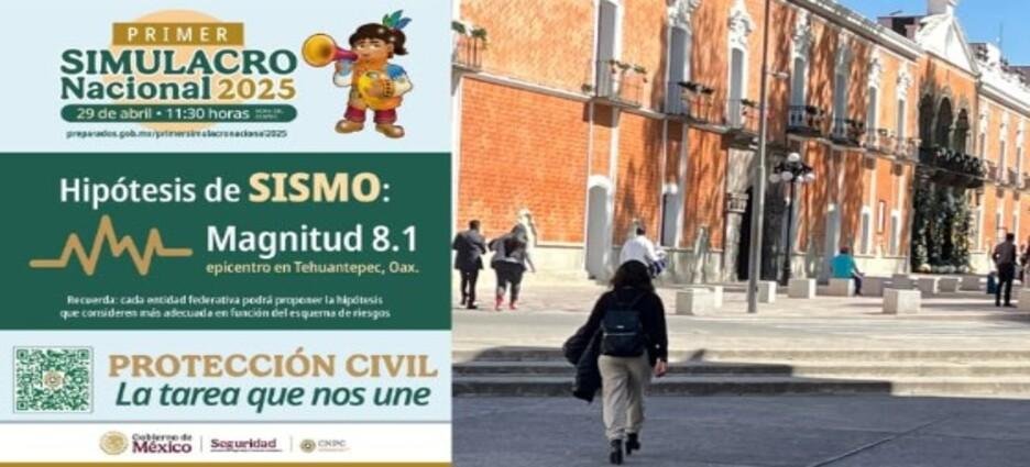 Tlaxcala se suma al Primer Simulacro Nacional 2025