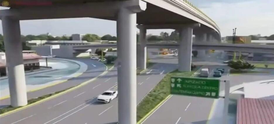 Viaducto Santa Ana pasará por arriba del actual puente vehicular en Chiautempan