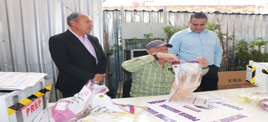 INE Tlaxcala avanza en entrega de documentación y material electoral a Presidencias de Mesas Directivas de Casillas Seccionales