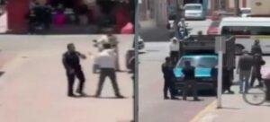 Hombre golpea a oficial de tránsito tras supuestamente multarlo en Tlaxcala
