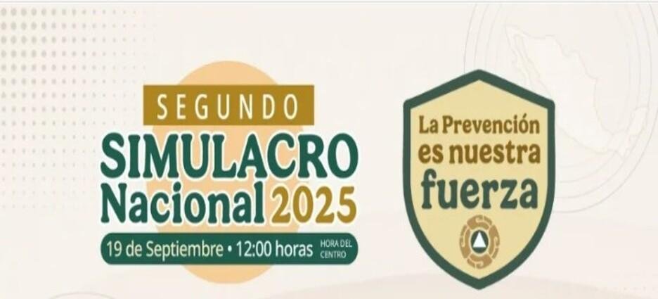 Todo listo para el Simulacro Nacional 2025 en Tlaxcala