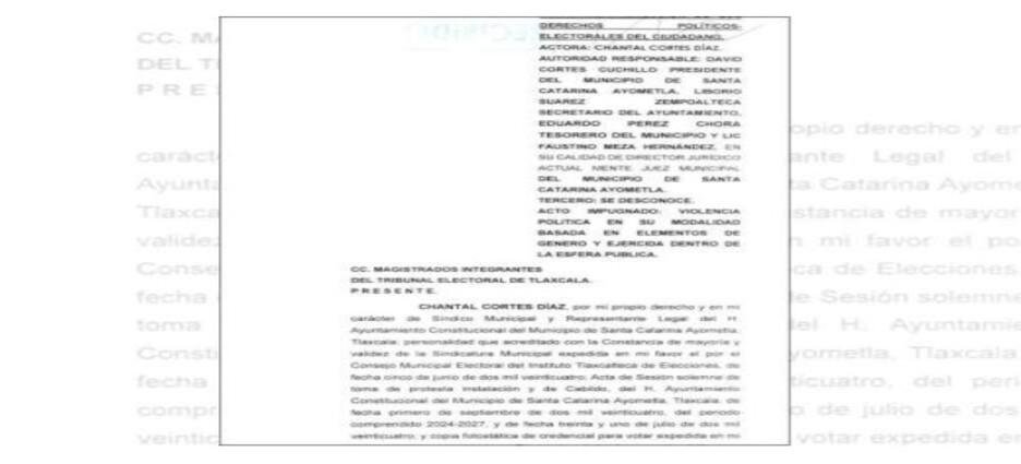 Síndica de Ayometla denuncia violencia política de género ante Tribunal Electoral de Tlaxcala