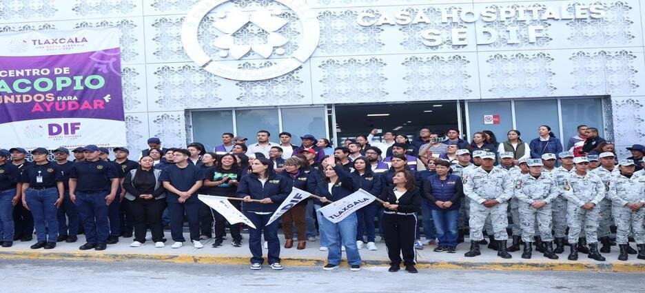 Gobierno de Tlaxcala envía 75 toneladas de ayuda humanitaria para damnificados en Puebla, Hidalgo y Veracruz