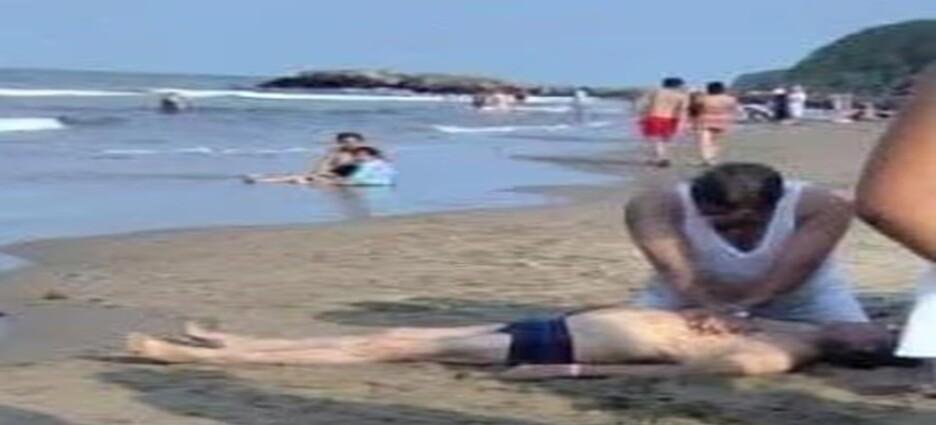 Turista pierde la vida ahogado en Barra de Sontecomapan, Tlaxcala