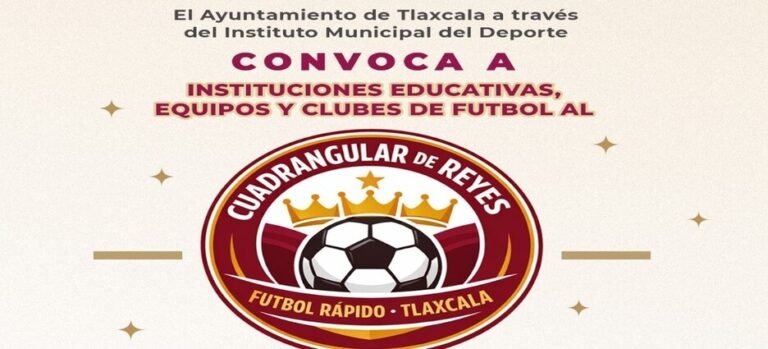 Ayuntamiento de Tlaxcala apoya el deporte infantil con el Cuadrangular de Reyes
