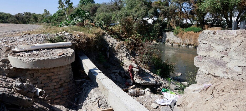 Deslave pone en riesgo a habitantes de río Zahuapan, Tlaxcala