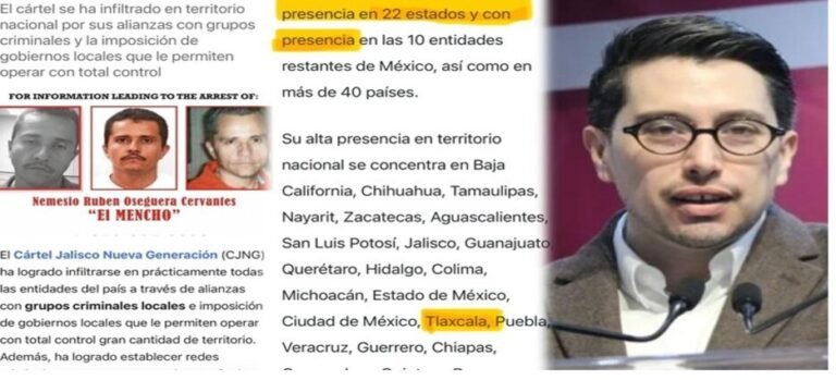 DEA detecta presencia de CJNG en Tlaxcala; Gobierno estatal responde