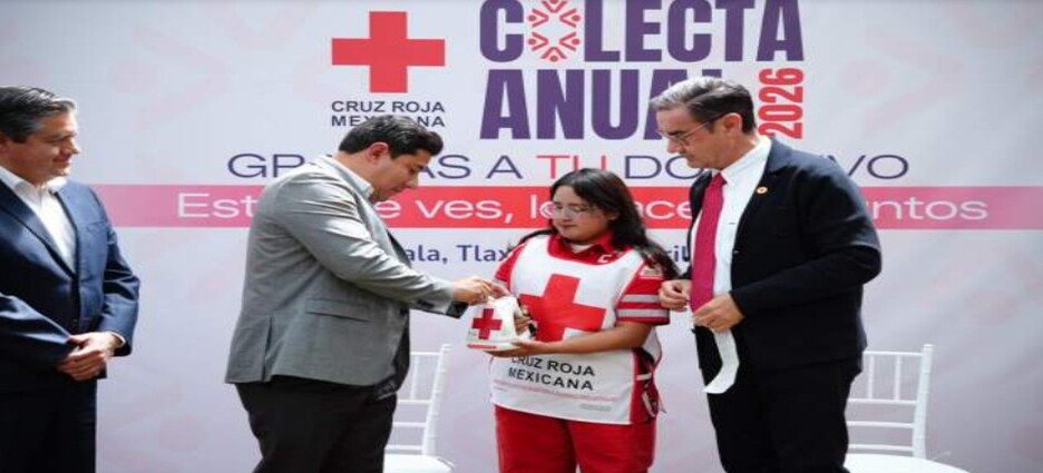 Inicia colecta de la Cruz Roja en el Congreso de Tlaxcala