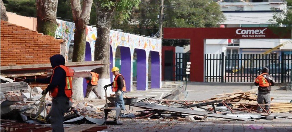 Remodelación del recinto ferial de Tlaxcala sigue a marchas forzadas; esperan concluirla en septiembre