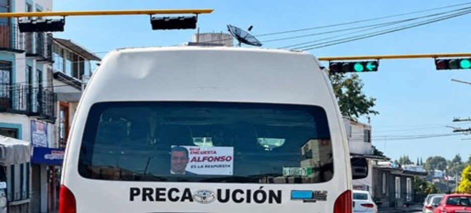 SMyT advierte sobre sanciones para transportistas que coloquen propaganda política