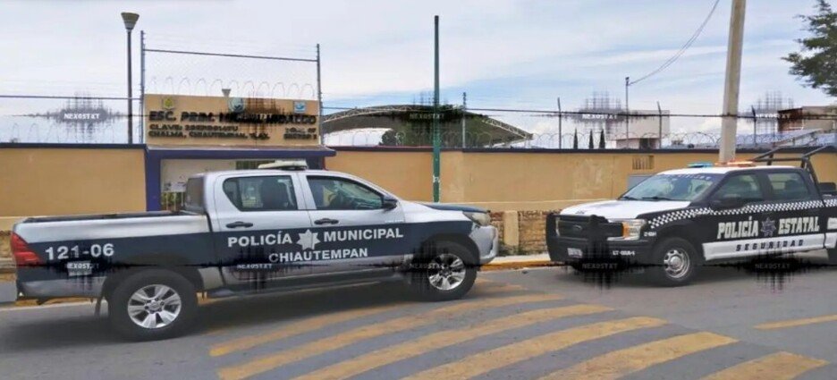 Sujetos armados irrumpen en primaria de Tlaxcala y roban 60,000 pesos